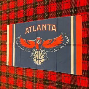 Brand new Atlanta Hawks banner flag
